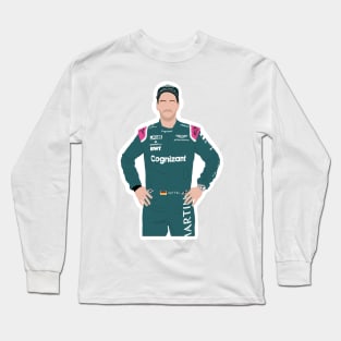 Sebastian Vettel for Aston Martin Formula One 2021 Long Sleeve T-Shirt